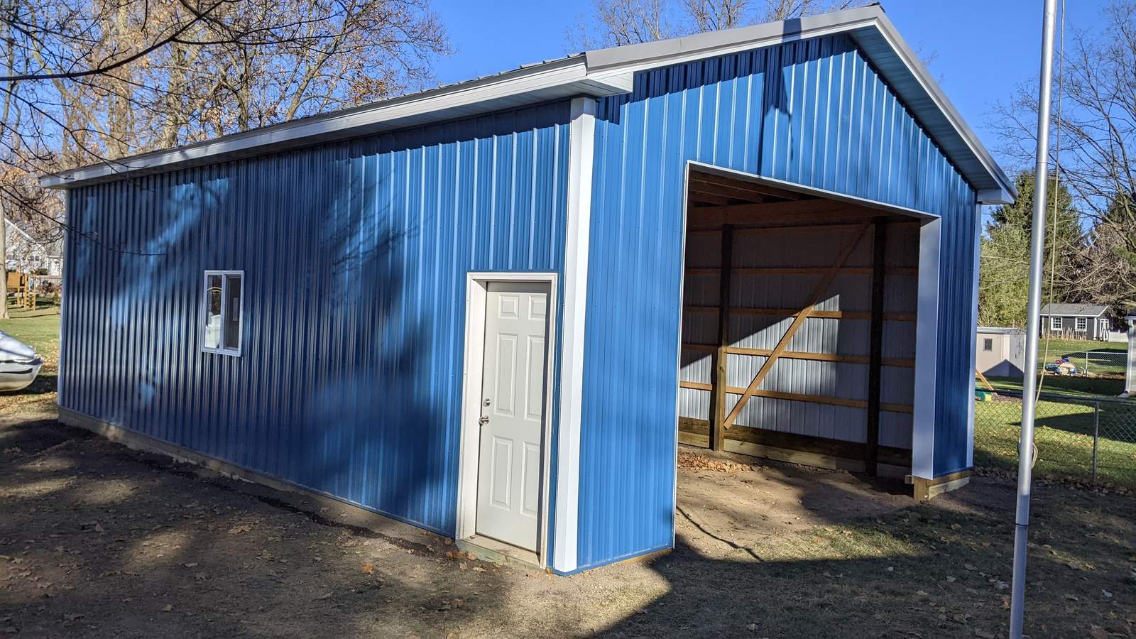 A pole barn built by CNO Pole Barns in Michigan