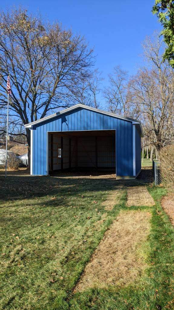 A pole barn built by CNO Pole Barns in Michigan