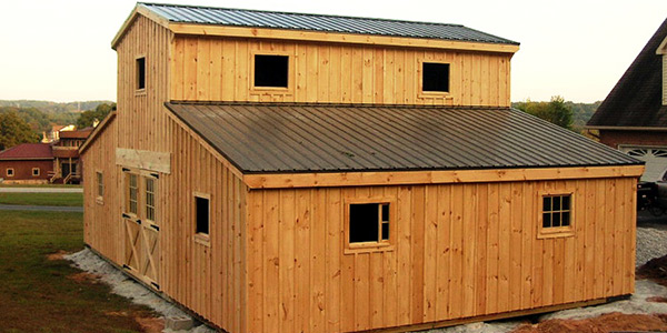 A pole barn built by CNO Pole Barns in Michigan